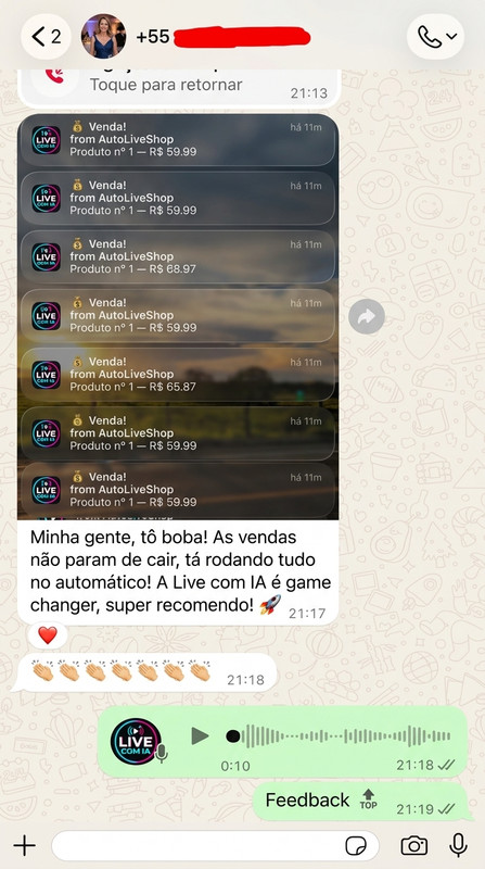 Depoimento de cliente 1